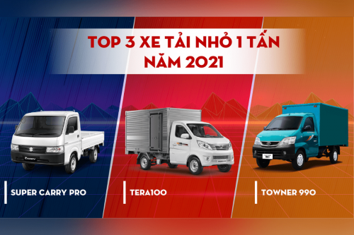 Tera100 lọt top 3 xe tải nhỏ 1 tấn bán chạy nhất thị trường