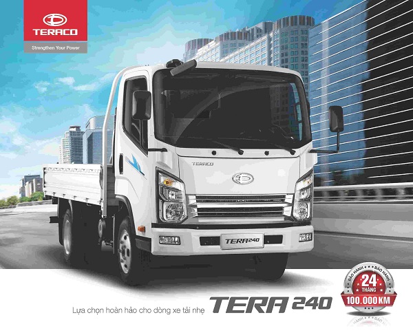 Xe tải 2.4 tấn Tera 240 – sự lựa chọn hoàn hảo cho dòng xe tải nhẹ 