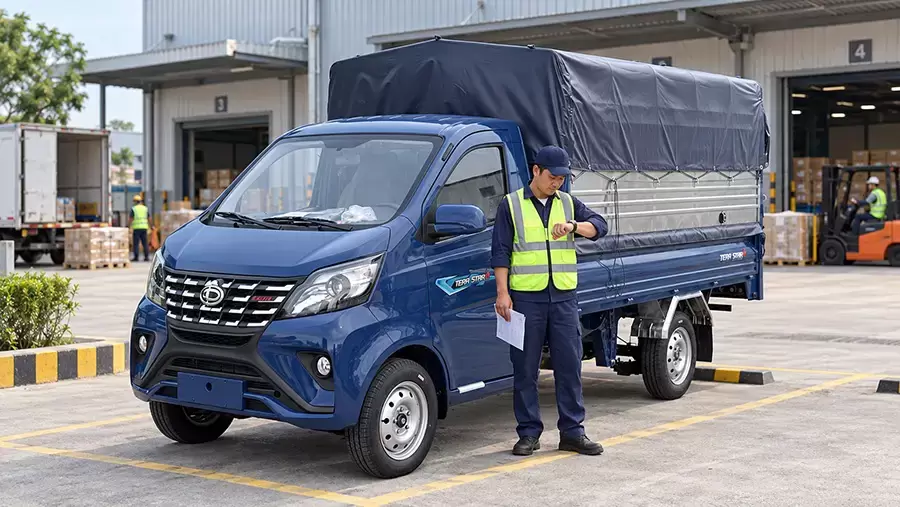 Tắt máy phù hợp khi xe dừng chờ giao nhận hàng