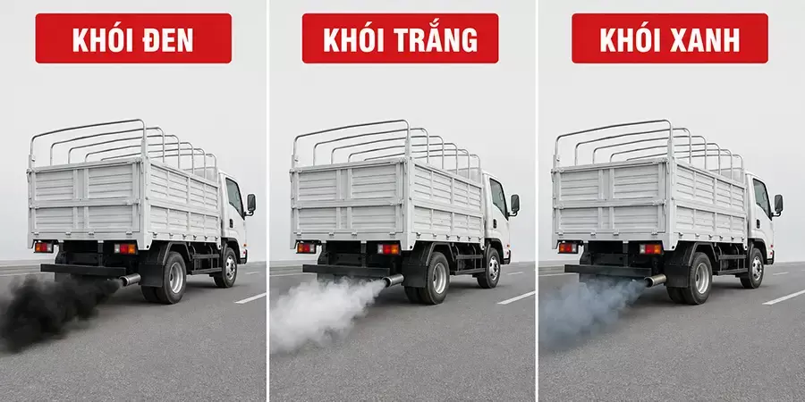 Màu khói giúp định hướng hệ thống cần được kiểm tra
