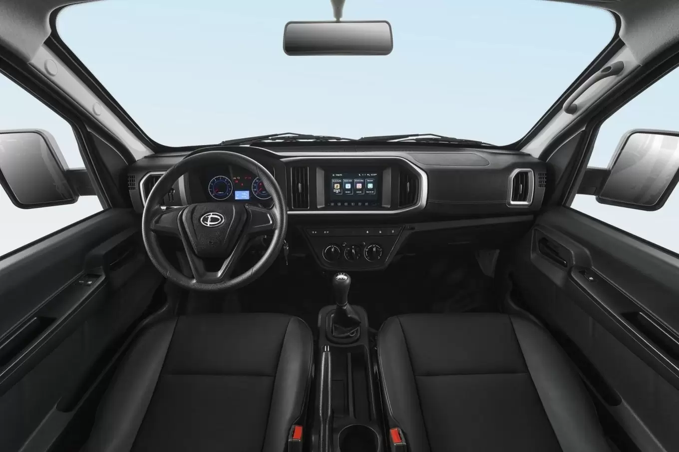 Không gian nội thất tiện nghi của xe tải 1,5 tấn Tera150S (Ảnh: Daehan Motors).