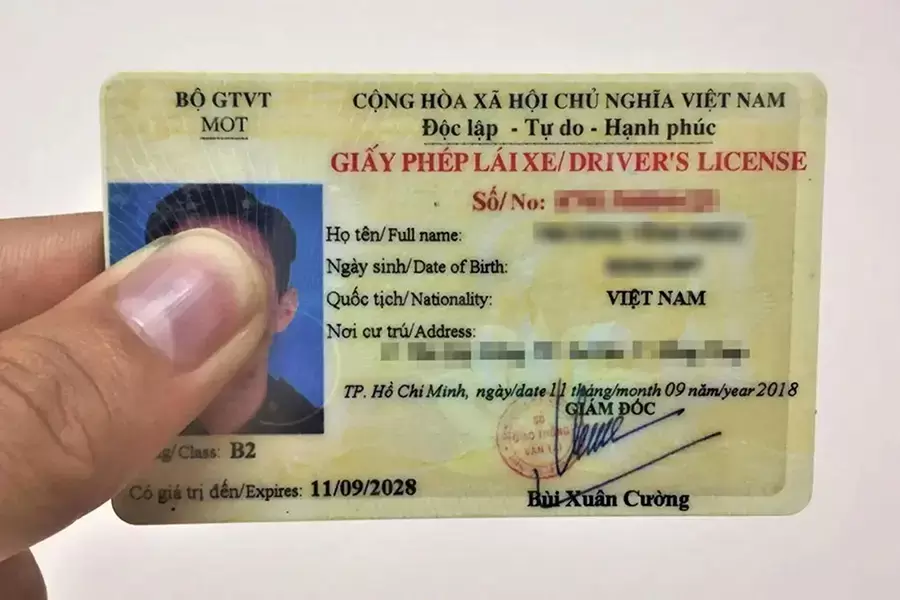 Giấy phép lái xe hạng B2