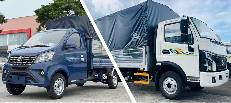 Các mẫu xe tải 1.5 tấn Teraco hiện nay