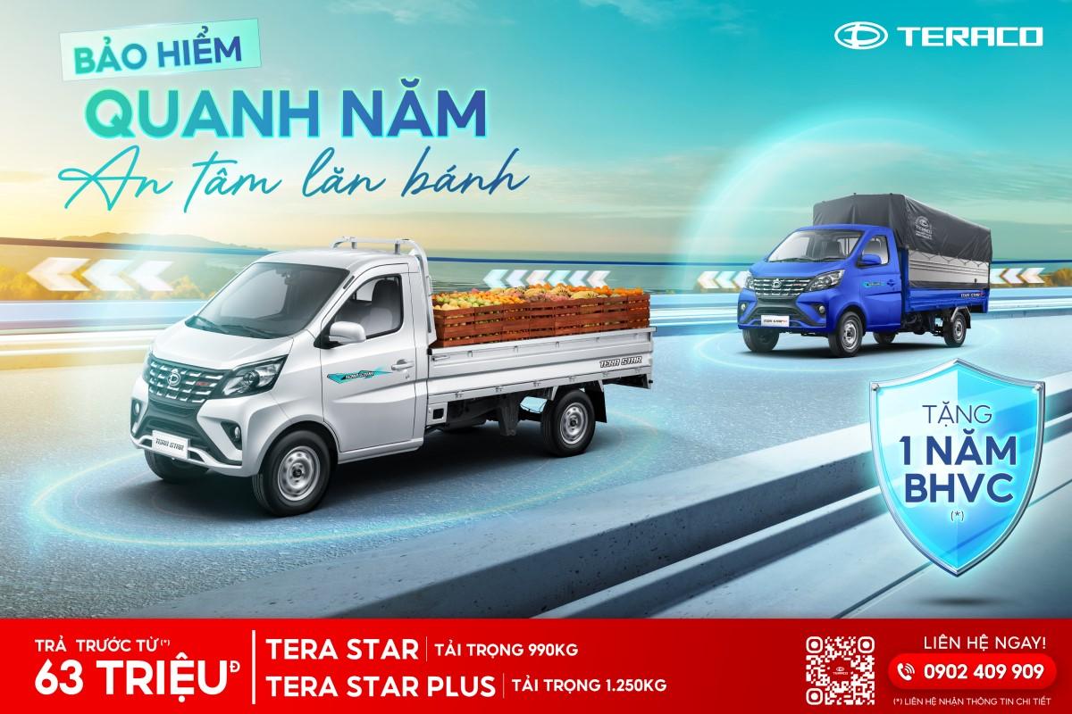 Tháng 7/2025 mua xe Teraco - bác tài nhận bảo hiểm quanh năm