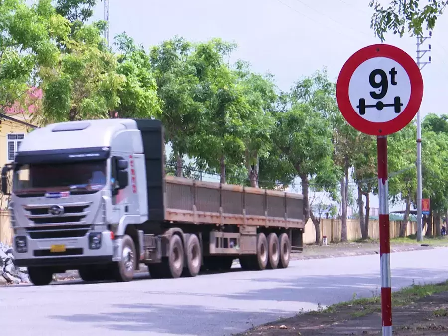 Các vị trí thường lắp đặt biển cấm tải trọng trục xe