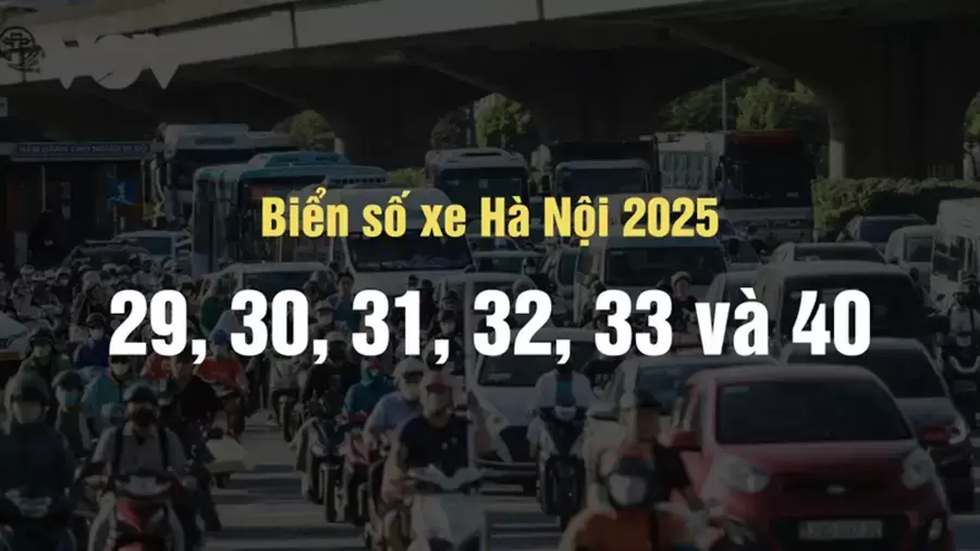 Biển số xe Hà Nội sau sáp nhập hành chính 2025