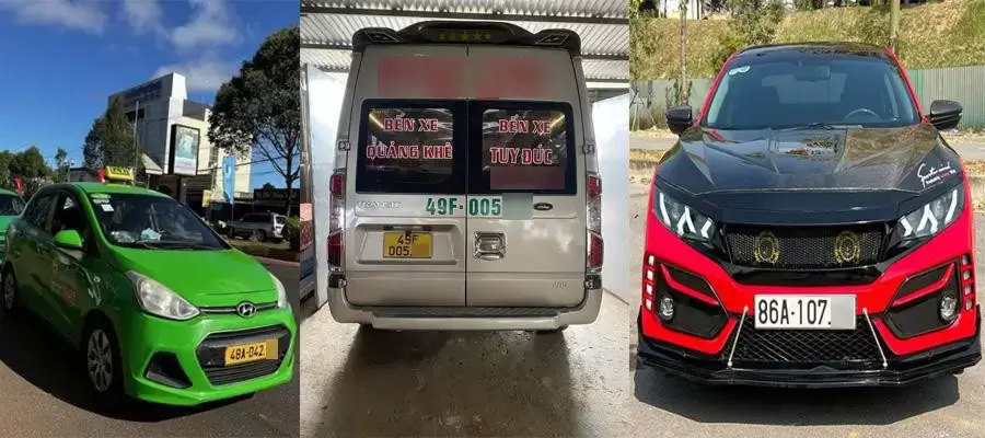 Biển xe ô tô tại Lâm Đồng theo quỹ số hiện hành