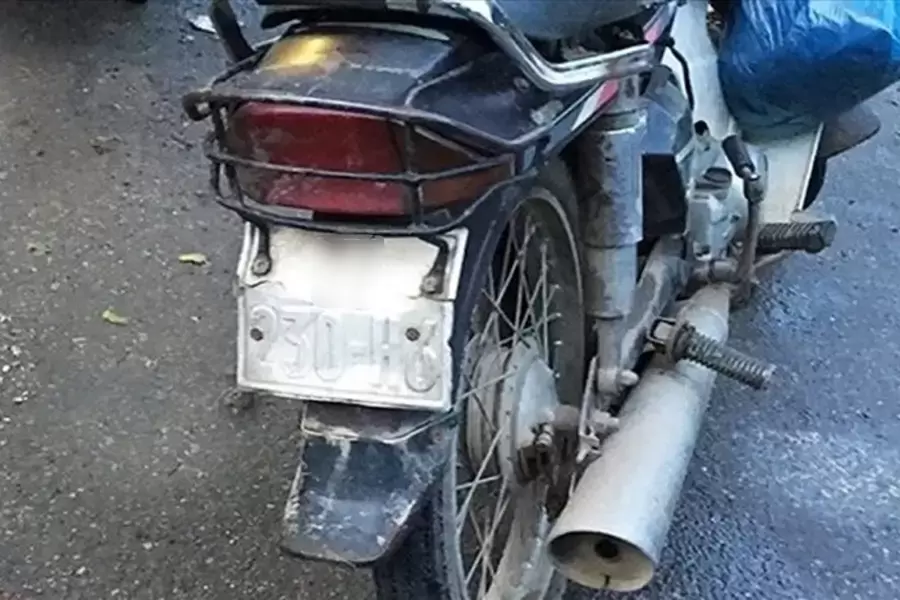 Biển số xe bị hư, mờ