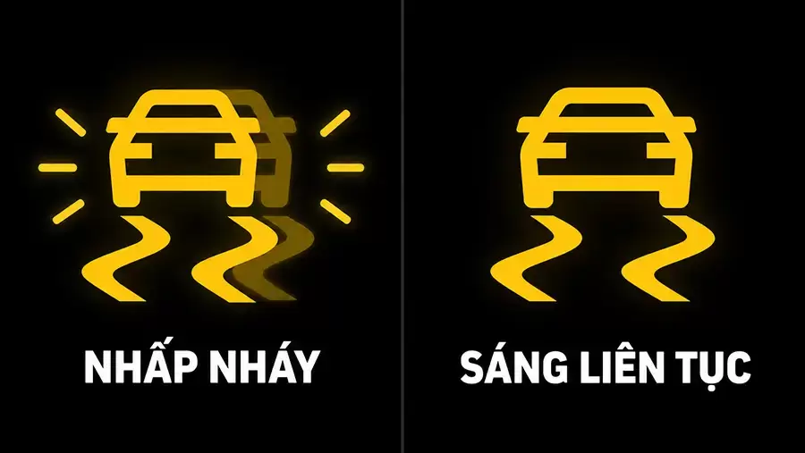 ESC nhấp nháy và sáng liên tục có ý nghĩa khác nhau
