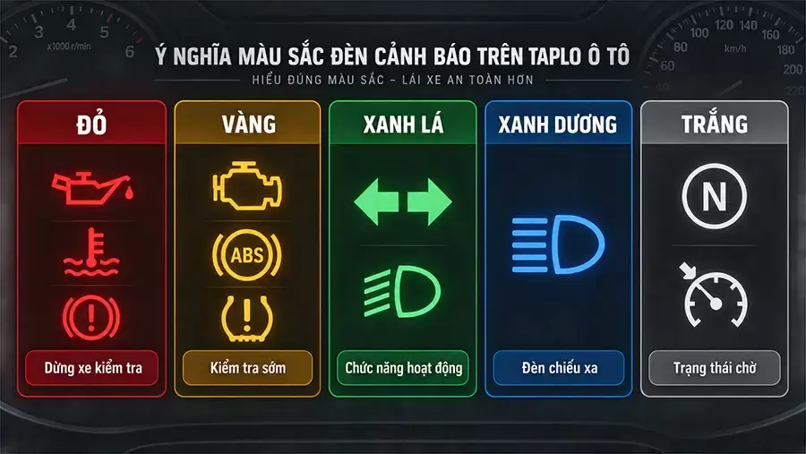 Màu đèn giúp phân loại mức ưu tiên ban đầu