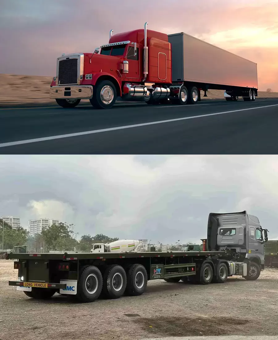 Xe đầu kéo và xe kéo rơ-moóc thuộc nhóm giấy phép lái xe hạng E