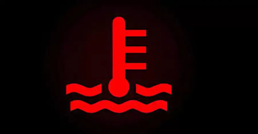 Đèn cảnh báo nhiệt độ nước làm mát động cơ quá cao