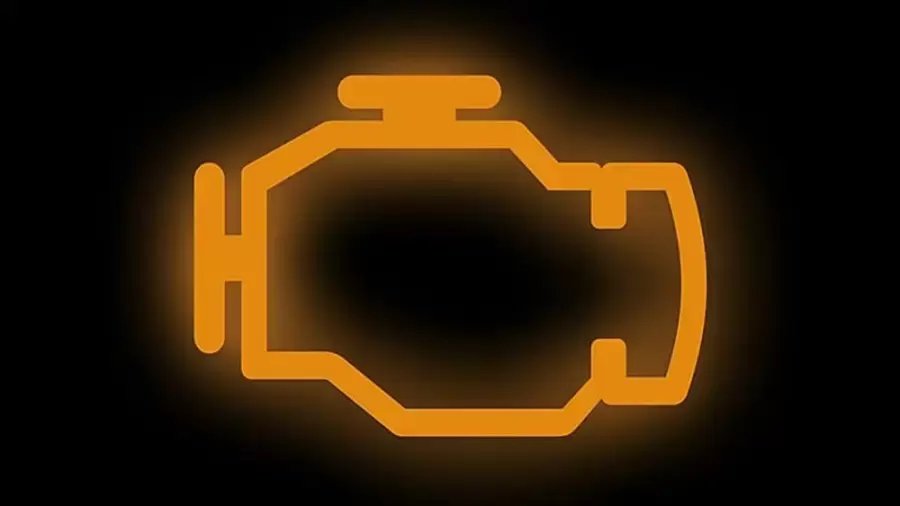 Đèn Check Engine cảnh báo lỗi động cơ trên bảng đồng hồ ô tô