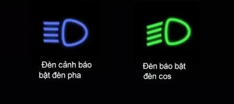 Đèn pha và đèn cos khi bật
