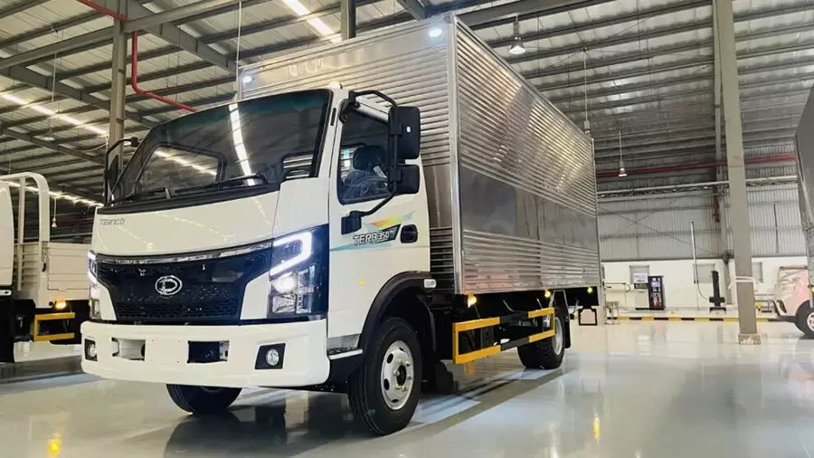 Tera350 Plus được thiết kế cân bằng giữa tải trọng và kích thước thùng