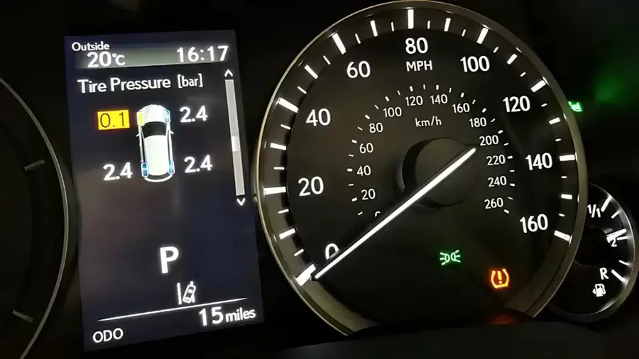 Những nguyên nhân khiến đèn cảnh báo áp suất lốp bật sáng