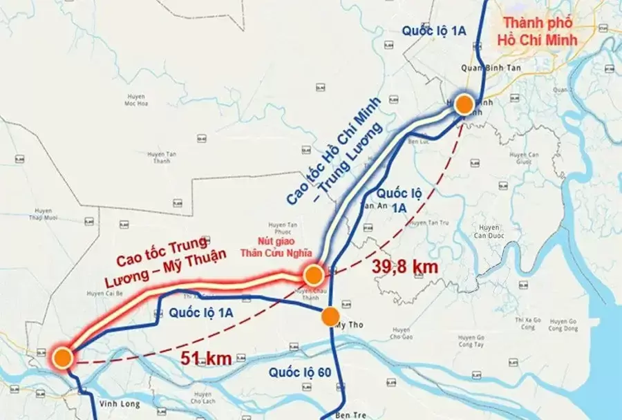 Dự án cao tốc TP.HCM – Trung Lương – Mỹ Thuận