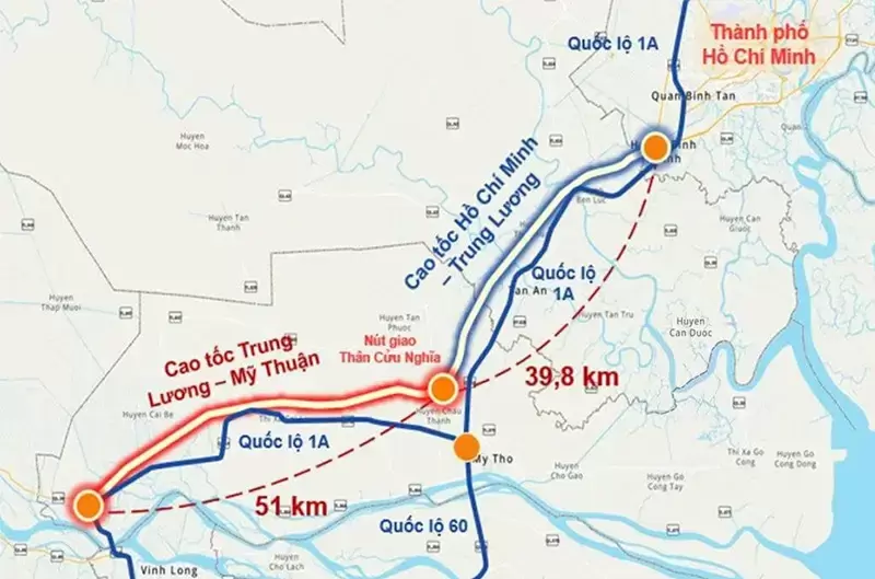 Tiến độ mở rộng đường cao tốc TP.HCM – Trung Lương lên 8 làn xe