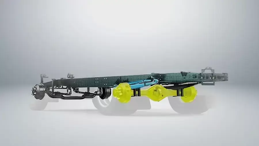 Khung gầm chắc chắn, ổn định khi tải hàng