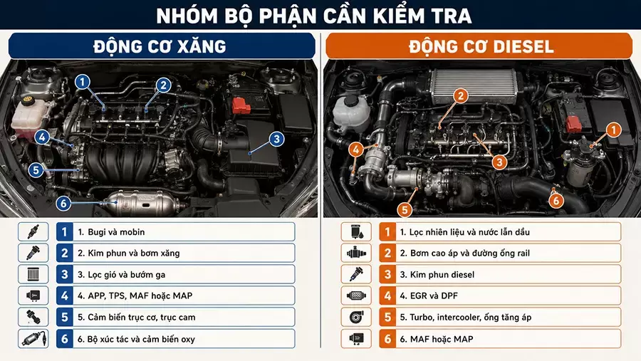 Phân biệt nguyên nhân xe máy xăng và máy dầu bị giật