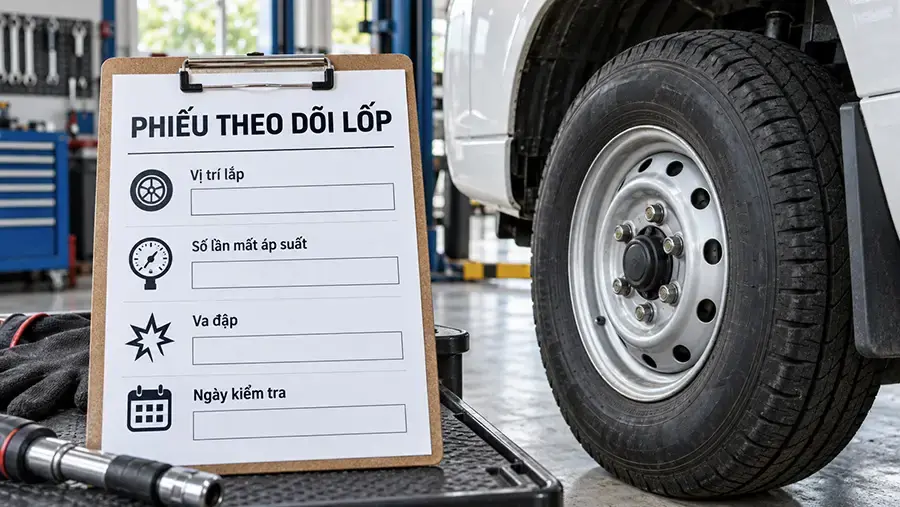 Lịch sử sử dụng giúp đánh giá chính xác tình trạng lốp