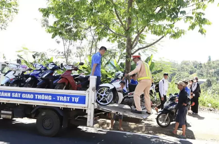 Phương tiện vi phạm giao thông bị tạm giữ theo quy định pháp luật