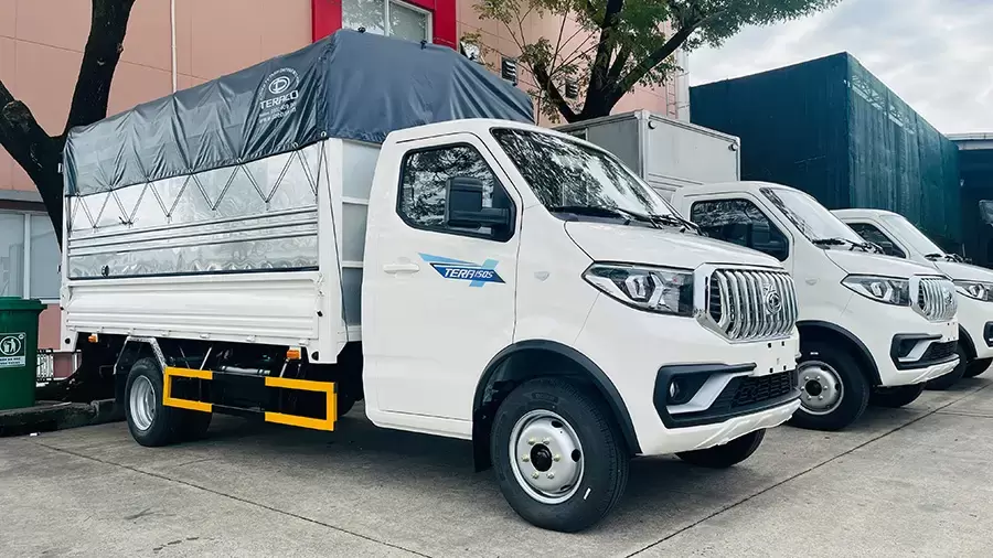 Tera150S nổi bật với thùng dài, phù hợp hàng cồng kềnh