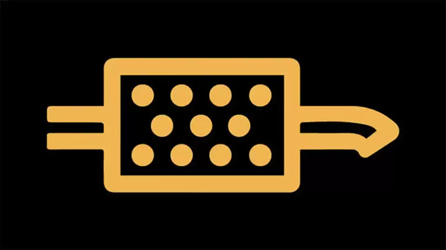 Đèn cảnh báo bộ lọc hạt diesel DPF cần được kiểm tra
