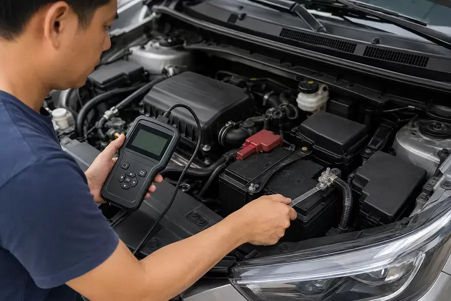 Không tháo cọc ắc quy hoặc xóa mã lỗi khi chưa chẩn đoán xe