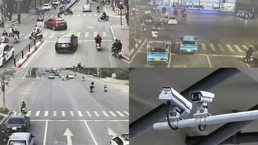 Camera có thể ghi nhận lỗi đi sai làn để xử lý phạt nguội