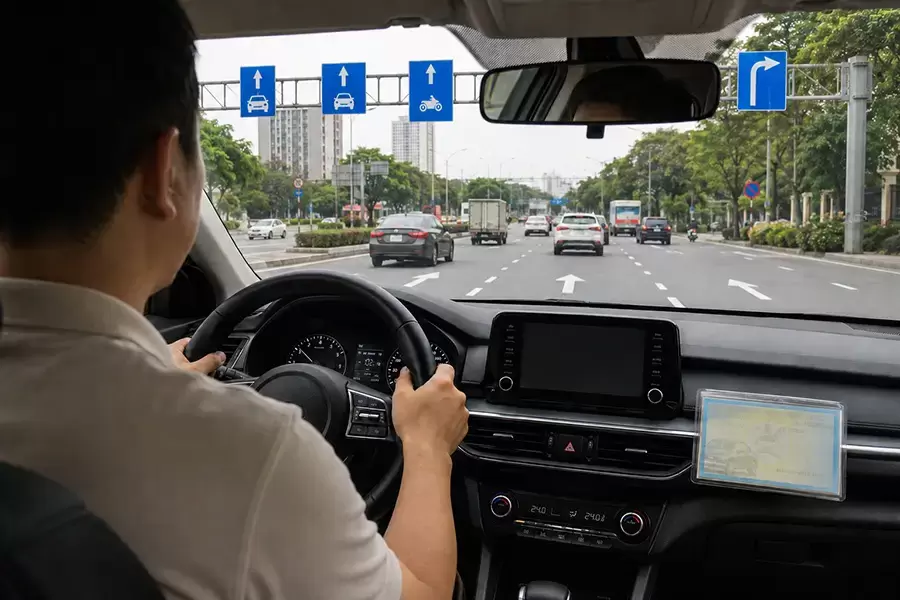 Kiểm tra biển báo và thông tin xe trước khi xác định lỗi