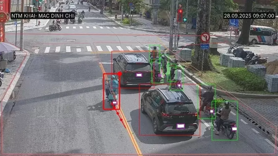 Đi vào đường cấm có thể bị ghi nhận qua camera giao thông