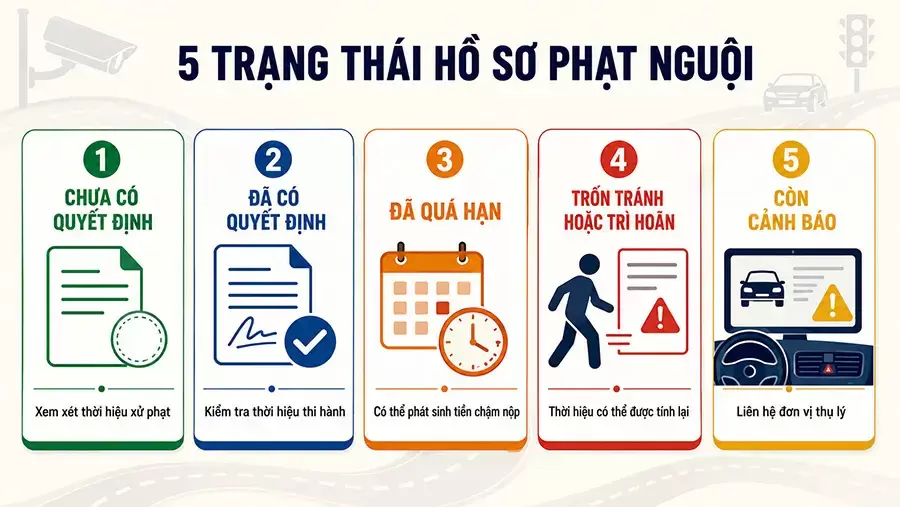 Phạt nguội quá 1 năm không đồng nghĩa lỗi tự động được xóa