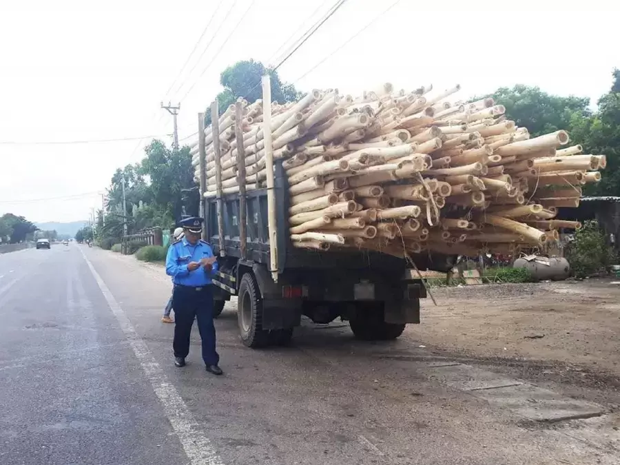 Lỗi chở quá chiều dài xe sẽ bị phạt từ 800.000 – 1.000.000 đồng đối với tài xế