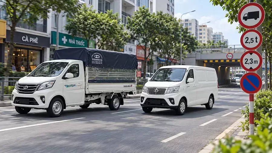 Đối chiếu loại xe với tuyến đường và điểm giao hàng