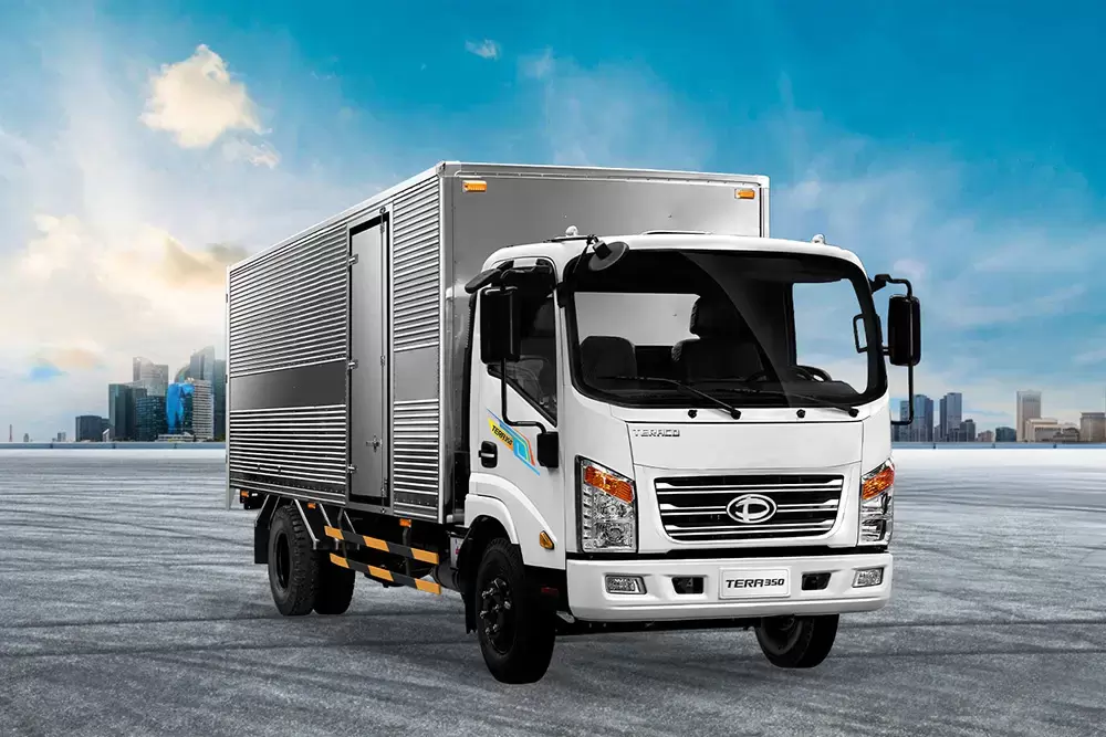 Ngoại hình xe tải thùng kín 3.5 tấn Tera350