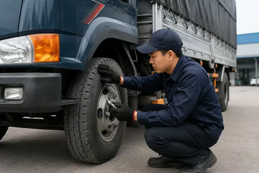 Kiểm tra lốp trước chuyến giúp xe vận hành an toàn
