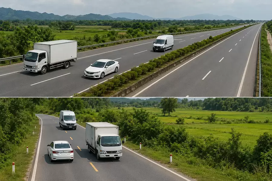 Giới hạn tốc độ của ô tô và xe tải ngoài khu đông dân cư