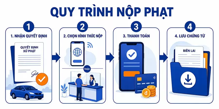 Quy trình nộp phạt lỗi chạy quá tốc độ