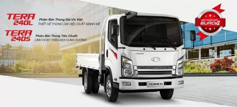 TERA 240S & TERA 240L - 02 phiên bản thùng đa dạng, động cơ ISUZU Euro4 mạnh mẽ, êm ái.