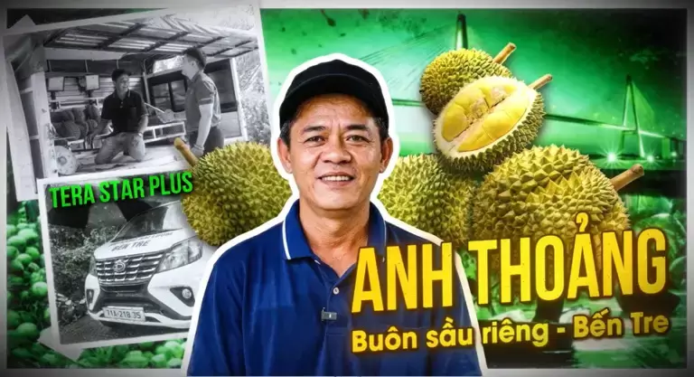 Anh Thoảng chia sẻ kinh nghiệm tăng thu nhập nhờ đầu tư xe tải Tera Star Plus chở sầu riêng
