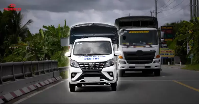 Xe tải nhẹ Tera Star Plus di chuyển mượt mà, tiết kiệm nhiên liệu khi chở hàng