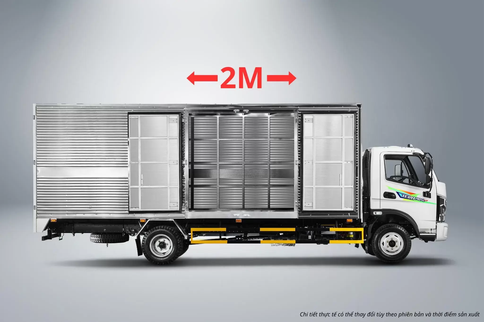 Thùng kín - Cửa hông mở 2 mét