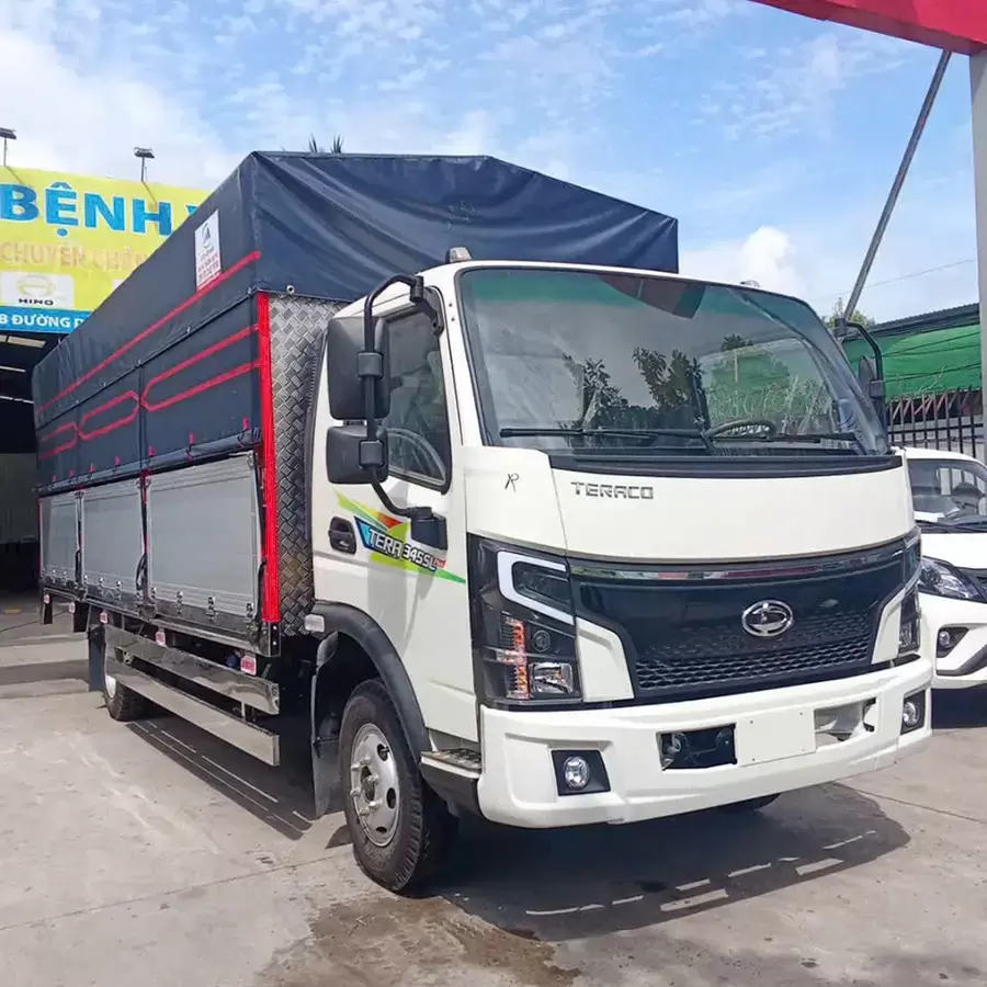 Ứng dụng của Tera345SL Plus - Thùng bạt bửng nâng trong vận tải hàng hóa