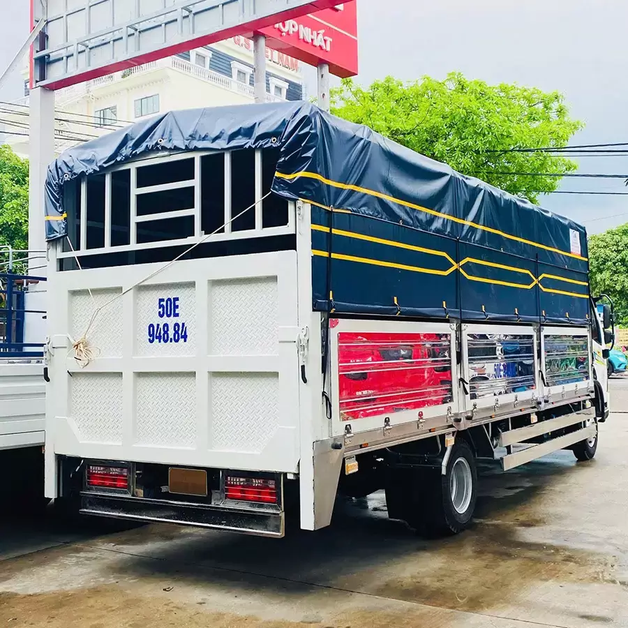Ứng dụng thực tế của Tera345SL Plus - Thùng bạt bửng nâng