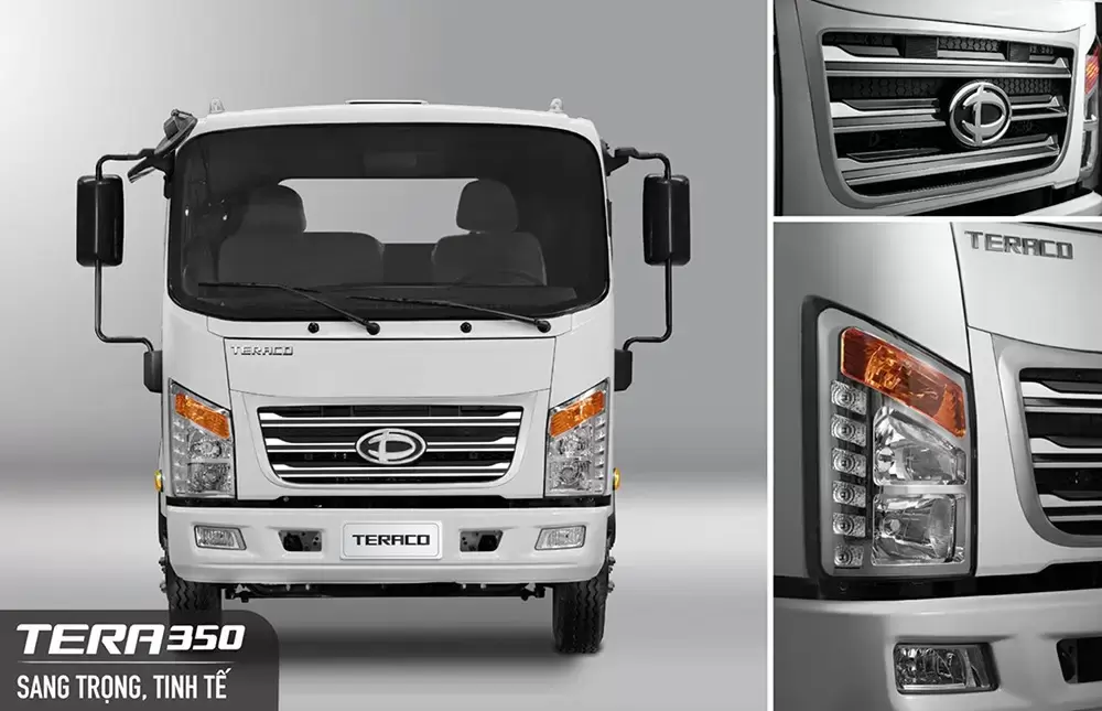 Thiết kế xe tải TERA350 sang trọng và tinh tế.