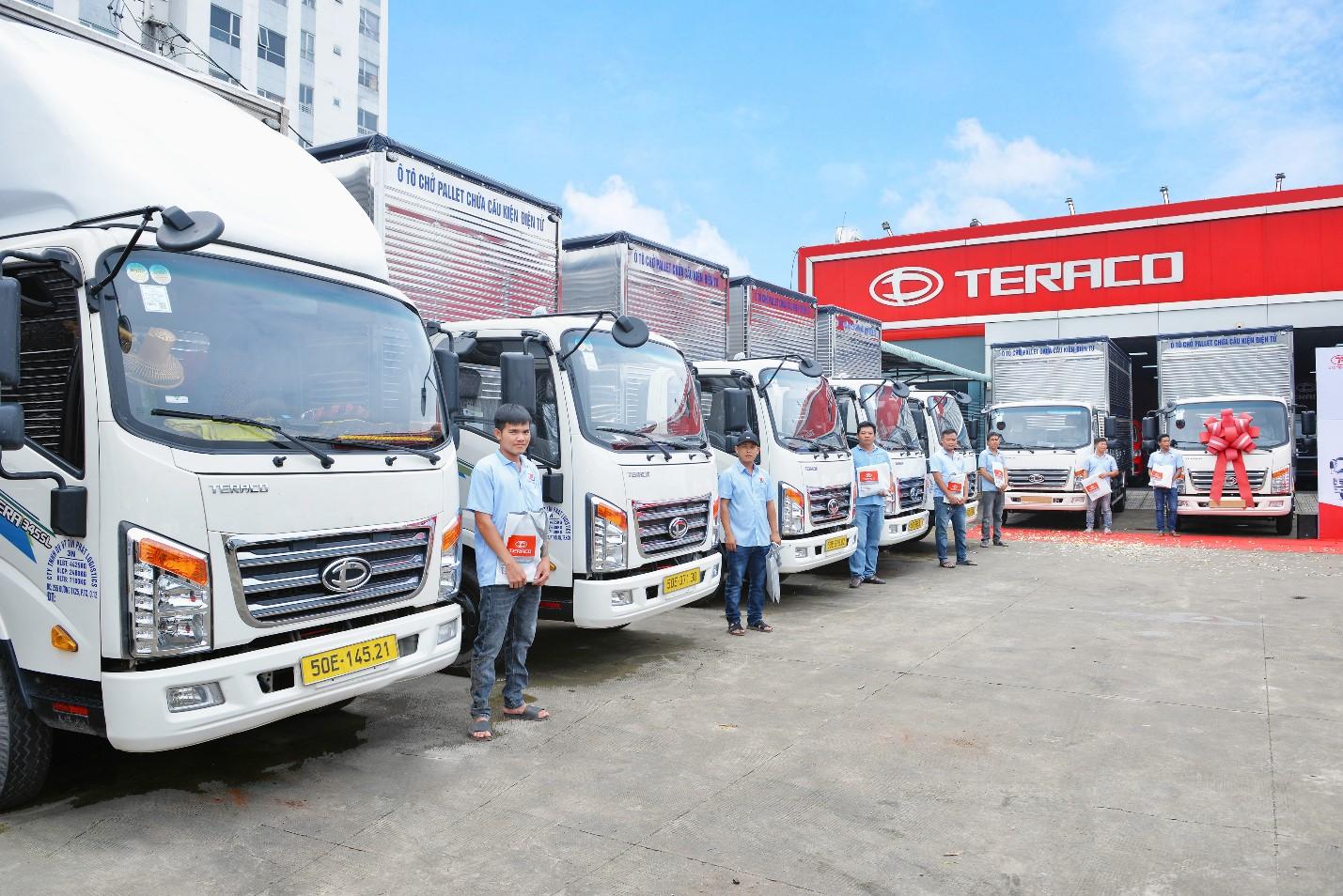 Công ty TNHH Thuận Thành Tín nhận lô 10 xe TERA345SL E5 phiên bản thùng pallet.