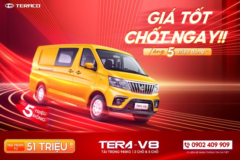 Khách hàng mua xe Teraco tiếp tục nhận ưu đãi lớn tháng 12/2025