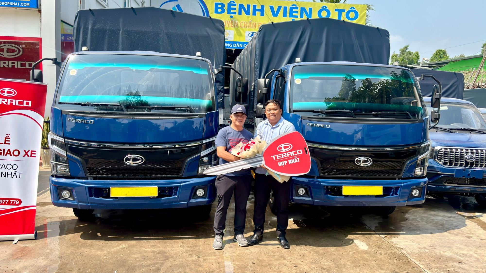 Teraco Hợp Nhất bàn giao lô xe Tera190SL Plus thùng mui bạt đến Công ty Bình Minh Tải