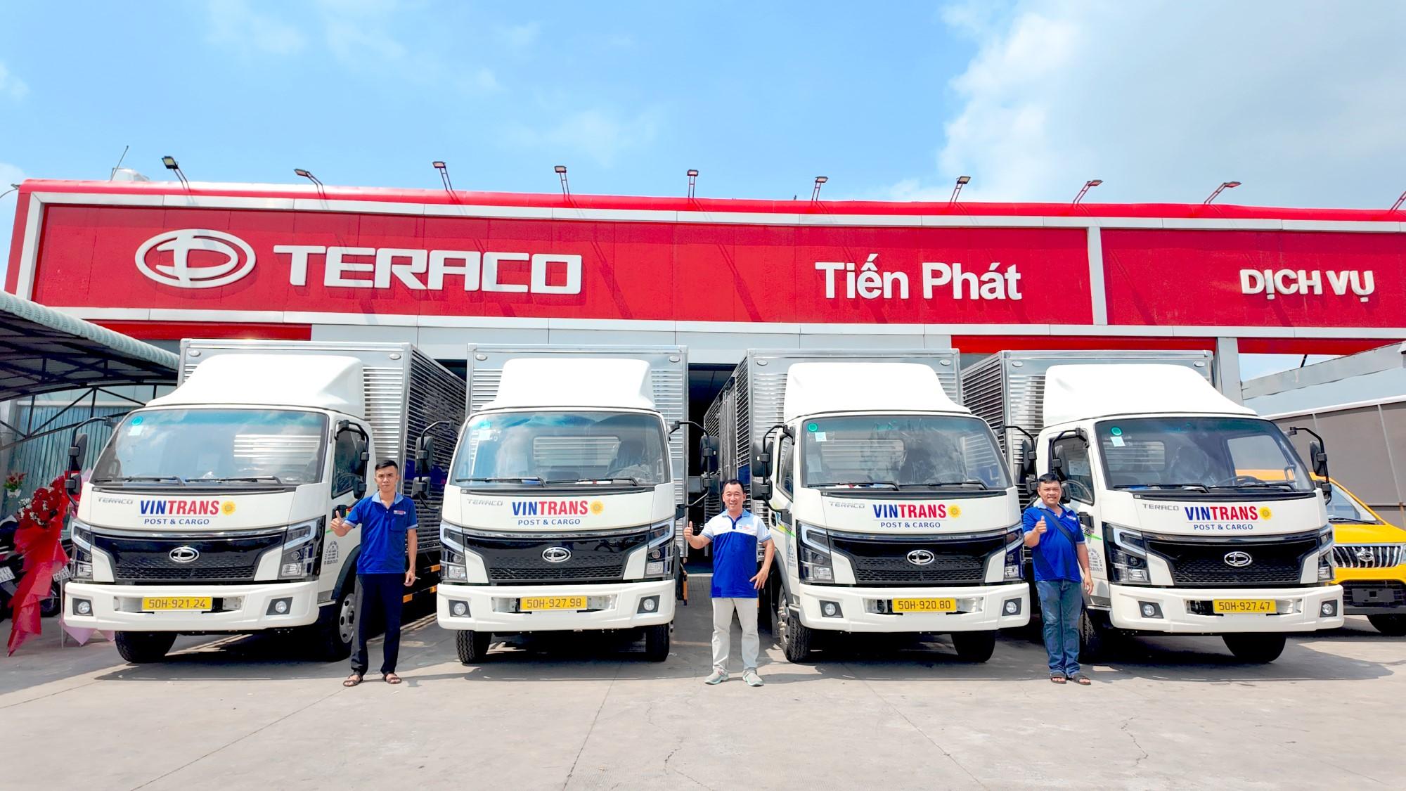 Teraco bàn giao lô xe tải thùng dài 6m3 với Tera245SL Plus & Tera345SL Plus